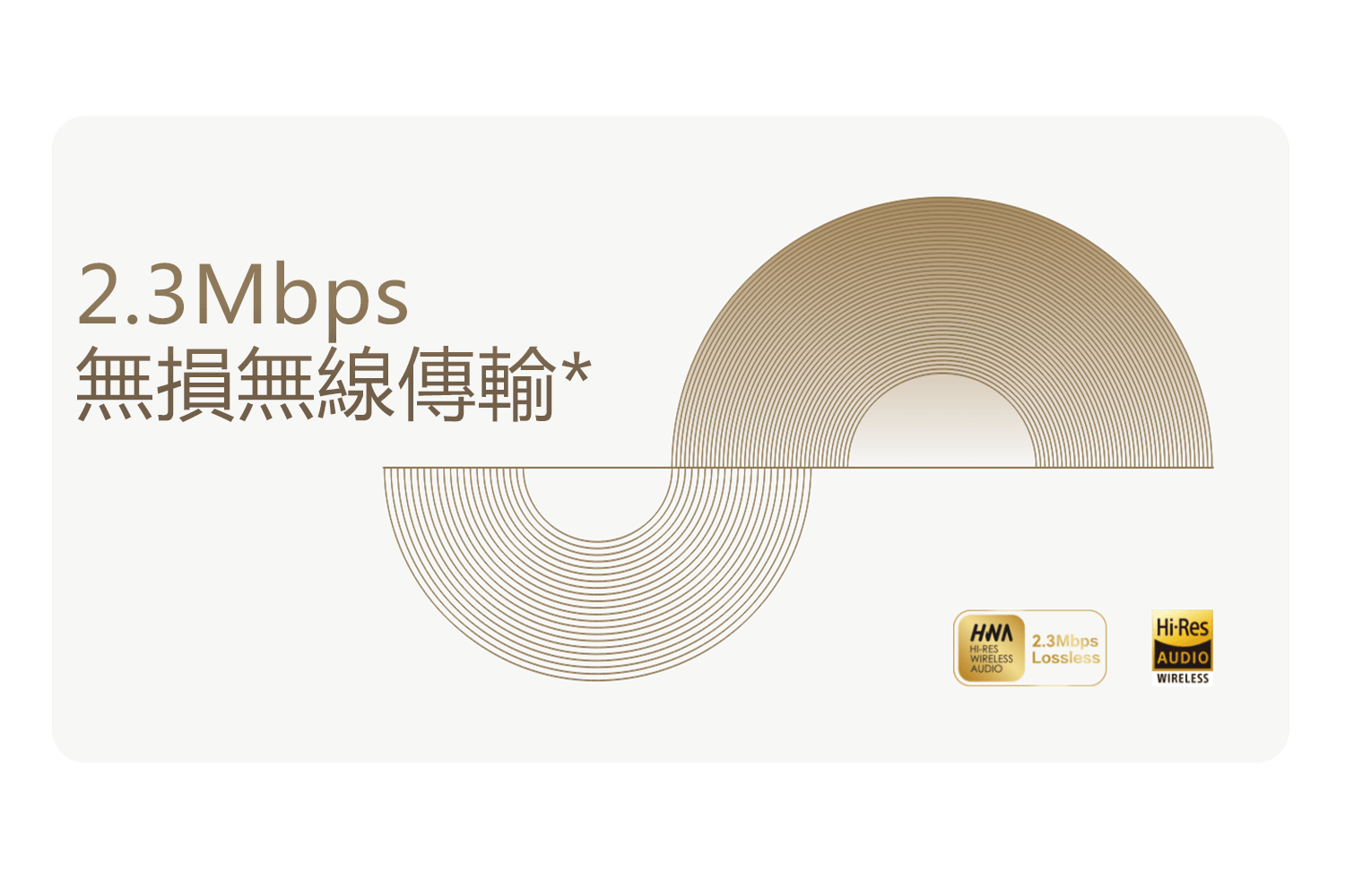 2.3 Mbps 無損無線傳輸*