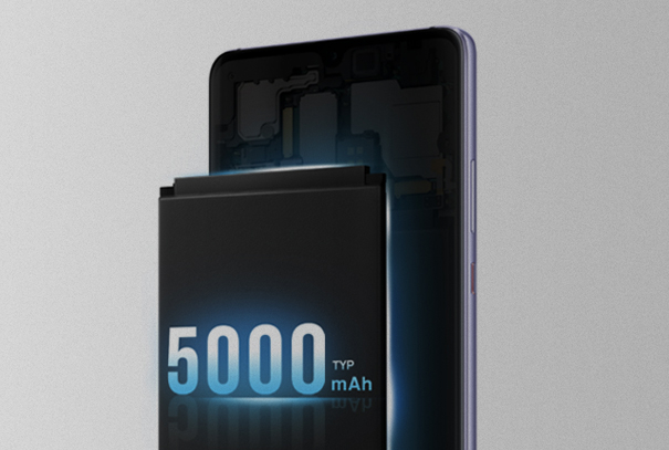 5000mAh大電池